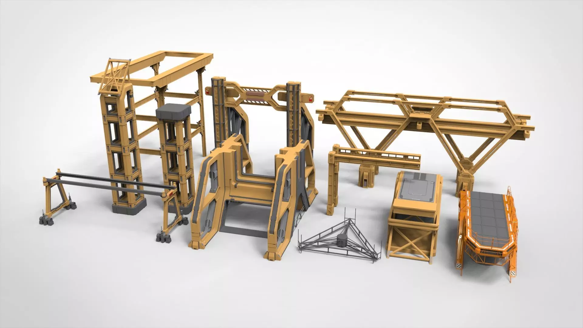 Sci Fi Modular Environment 17 3D model_0