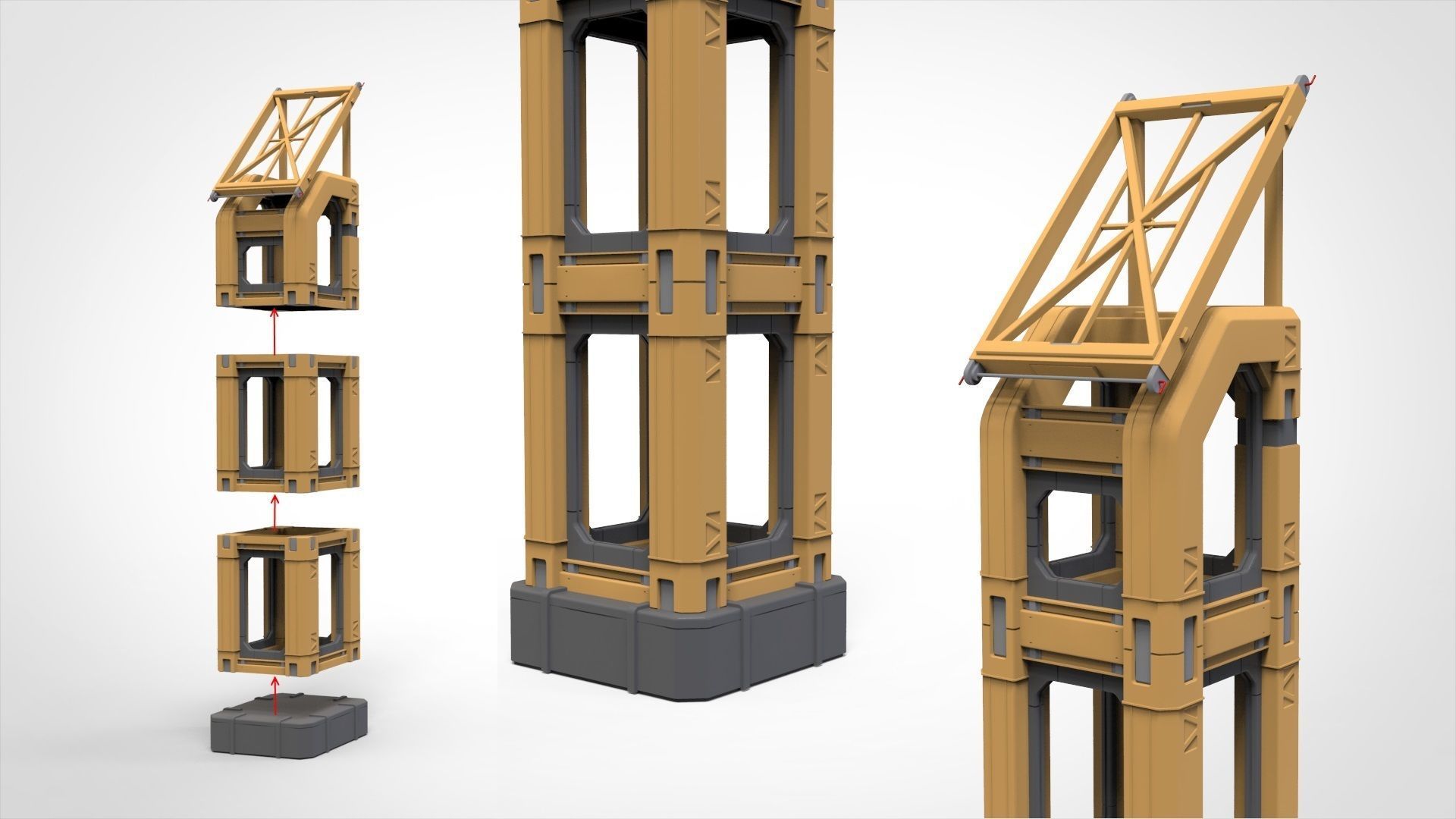 Sci Fi Modular Environment 17 3D model_21