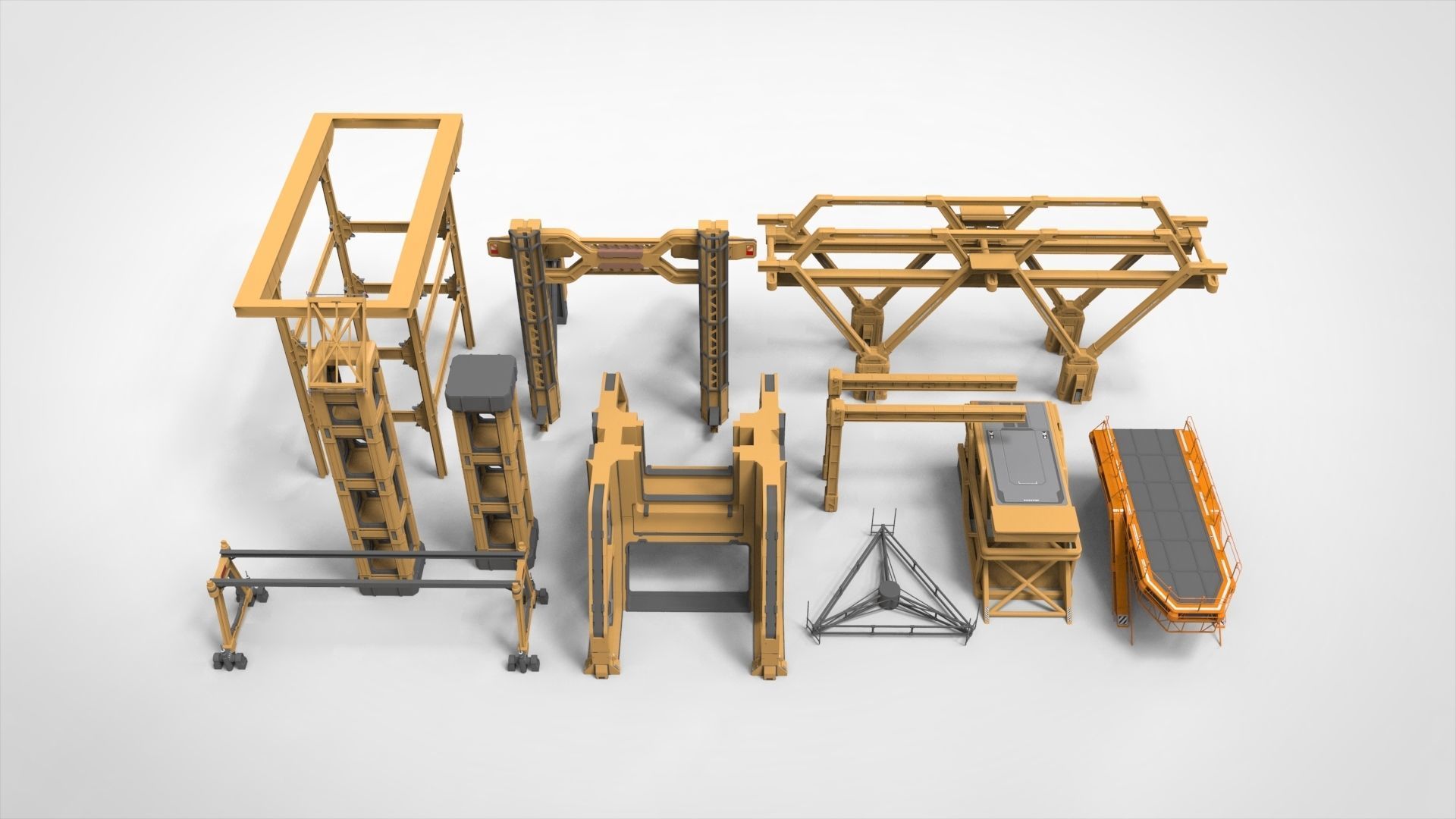 Sci Fi Modular Environment 17 3D model_2