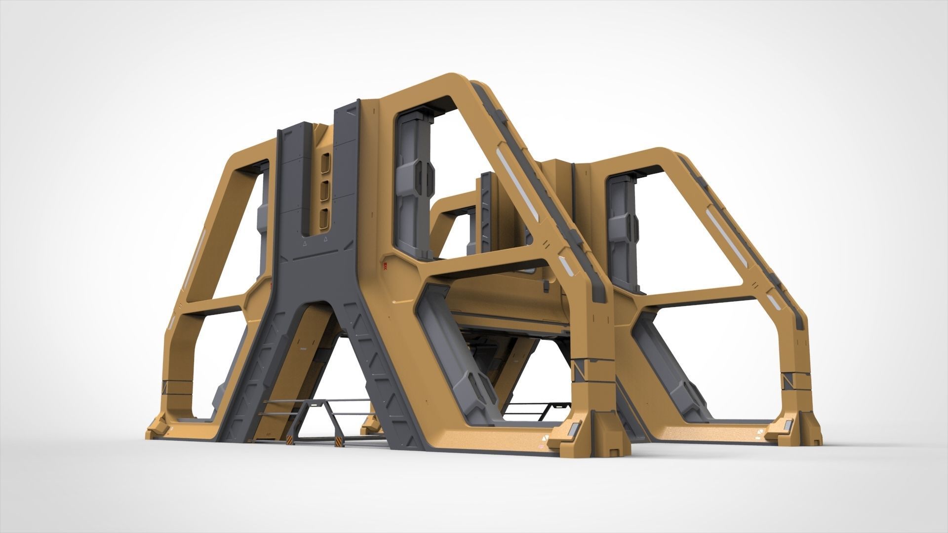 Sci Fi Modular Environment 17 3D model_3