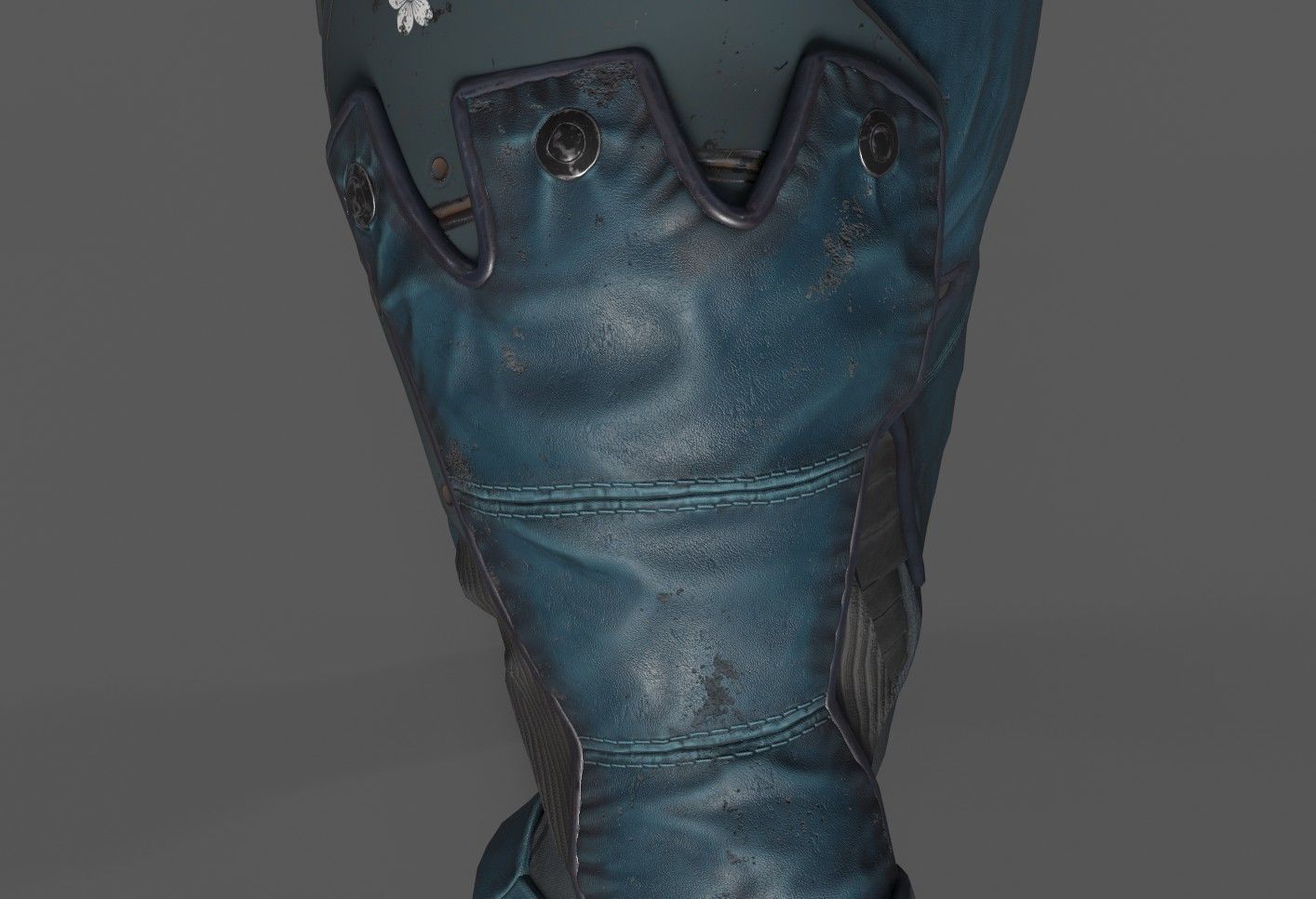 Shinobi PBR Gameready Rigged character Low-poly 3D model_7