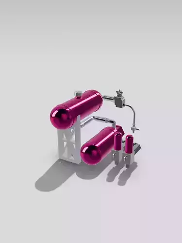 Lowrider Pesco Hydraulic Pump Assembly 4 pumps 4 tanks Bomb 3D print model