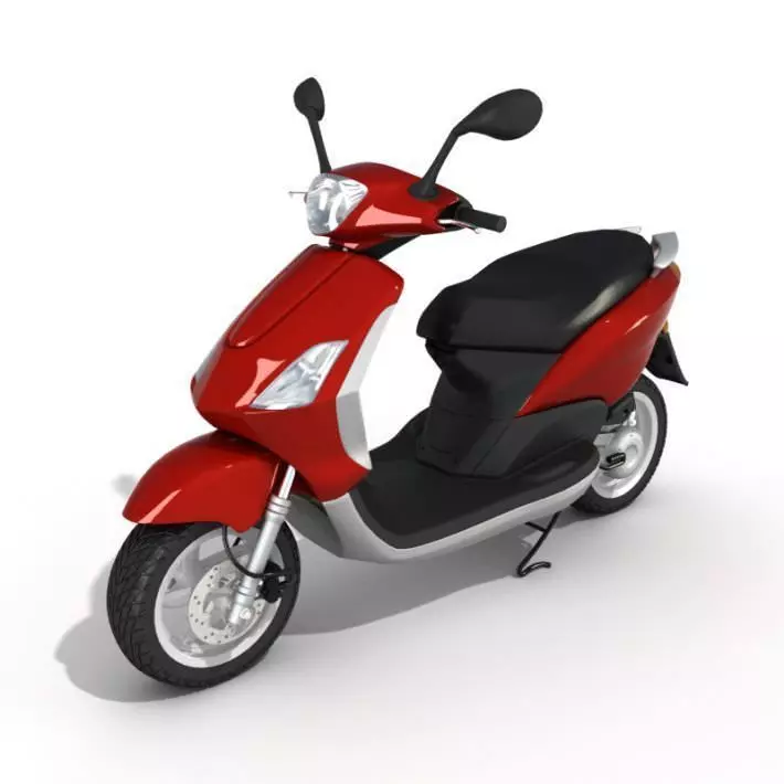 Motorcycle scooter 3D model