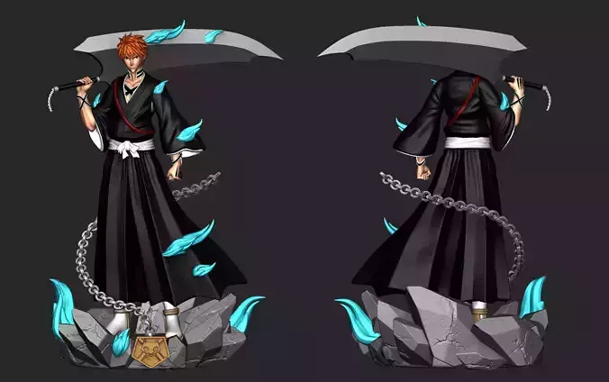 Ichigo Bleach  3D print model