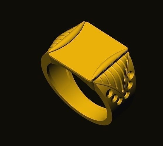 rings gold ring 3D print model