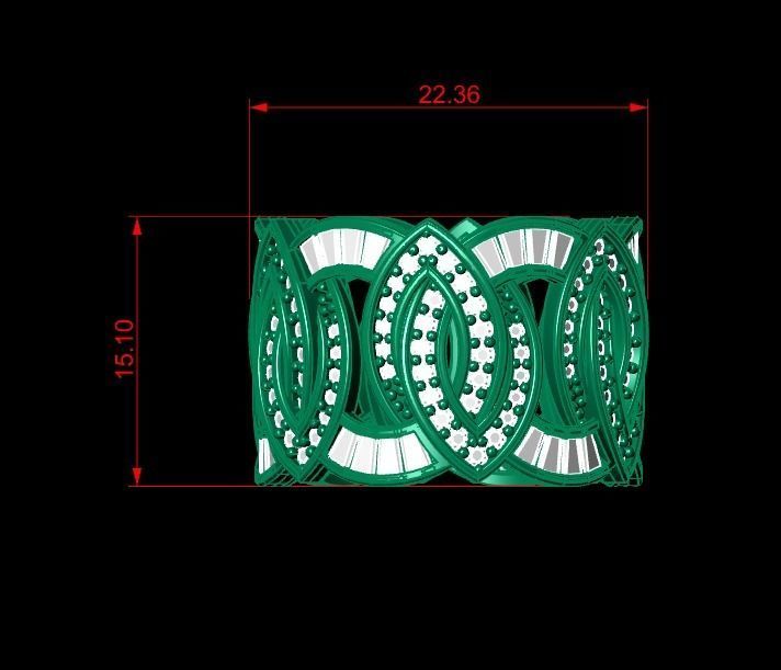 Wedding Baguette Diamond 3D Print Model  3D print model_3