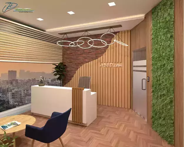 Office Reception Area 3D model