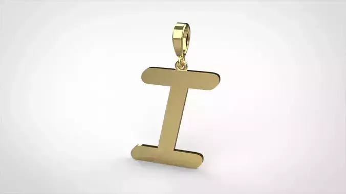 pendant alphabet courier I small 