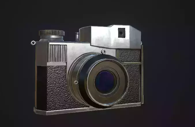 Old Camera Low-poly 3D model