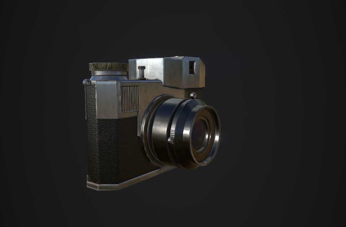 Old Camera Low-poly 3D model 3D model_1