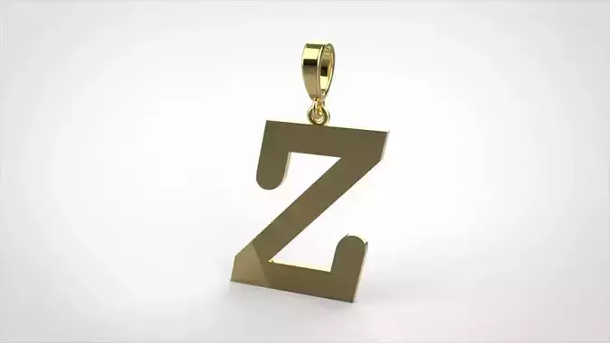 pendant alphabet courier Z small 