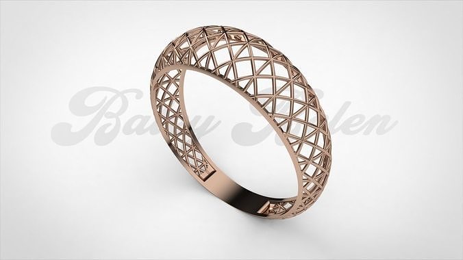 Woman ring diamond Size  13 S4 3D print model