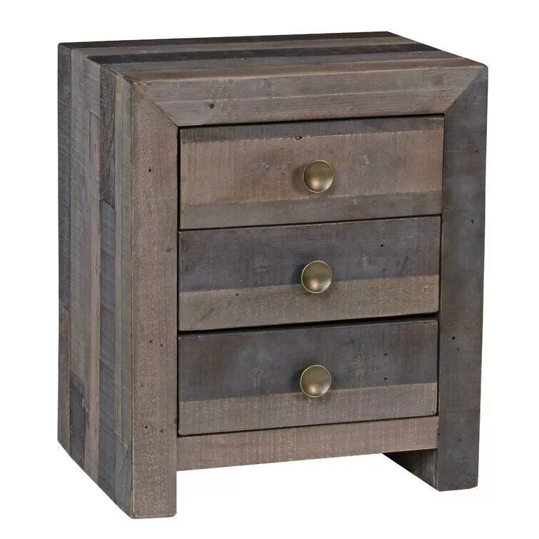 Frederickson Drawer Wood Nightstand 3D model
