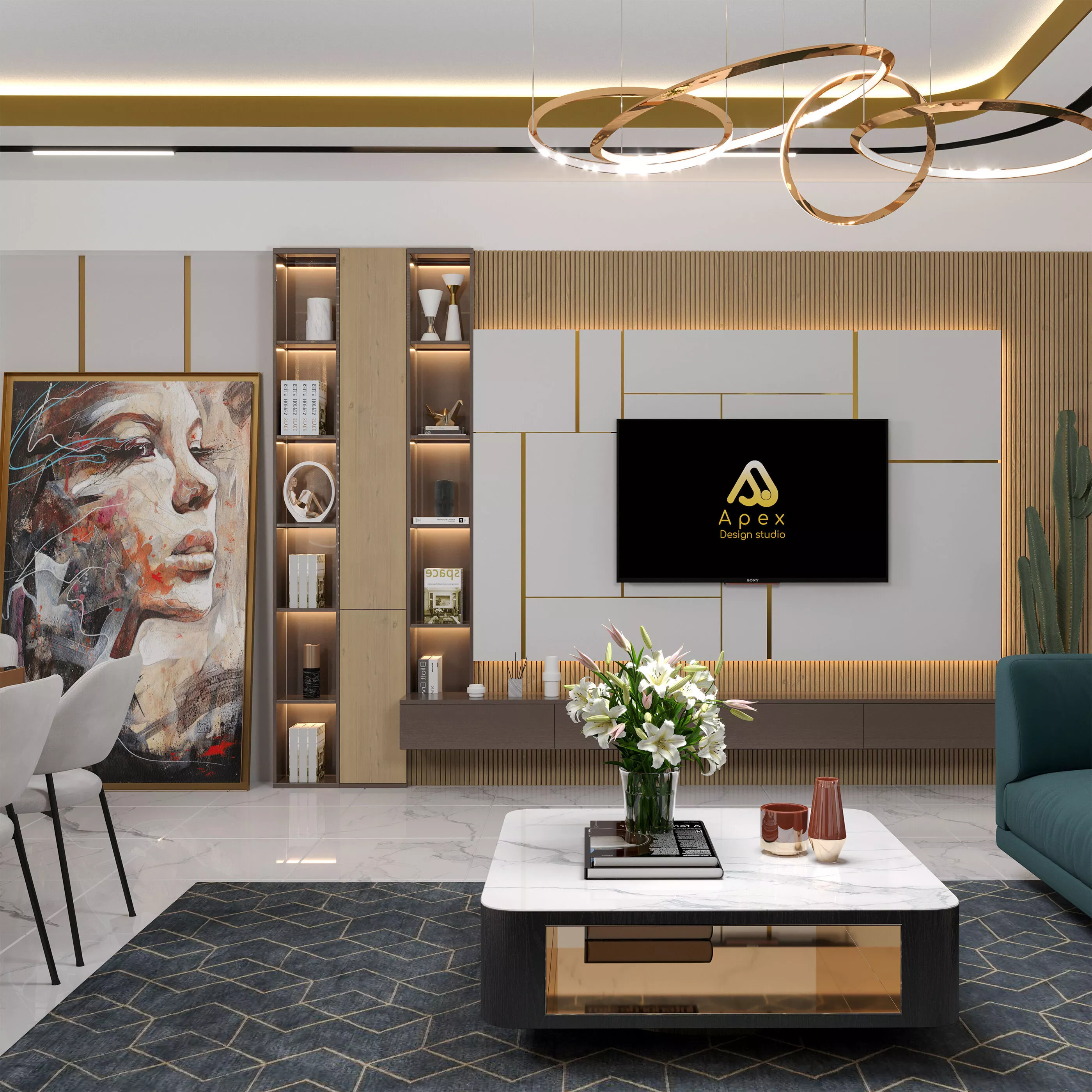 living room 3D model