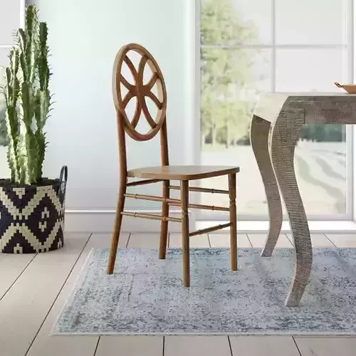 Gantz Wood Cross Back Stacking Side Chair