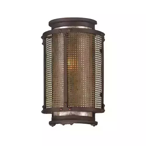 Holmfirth Centennial Rust Outdoor Armed Sconce
