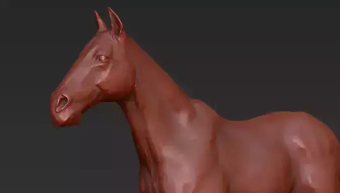 Horse Highpoly sculpt 3D model
