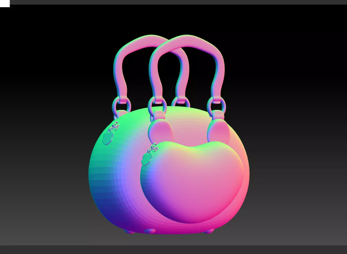 3D handbag model download  handbag 3D drawing download  3D print model_0