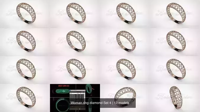 Woman ring diamond S4