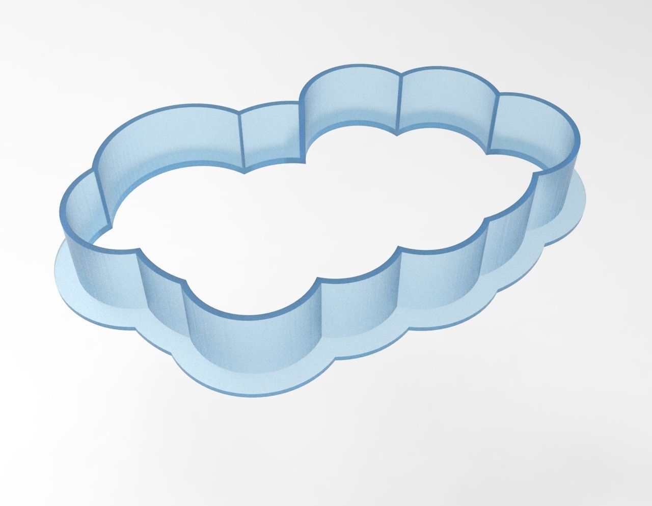 Two Cloud Cookie Cutters 3D print model_2
