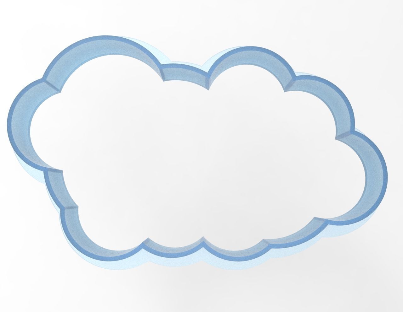 Two Cloud Cookie Cutters 3D print model_3