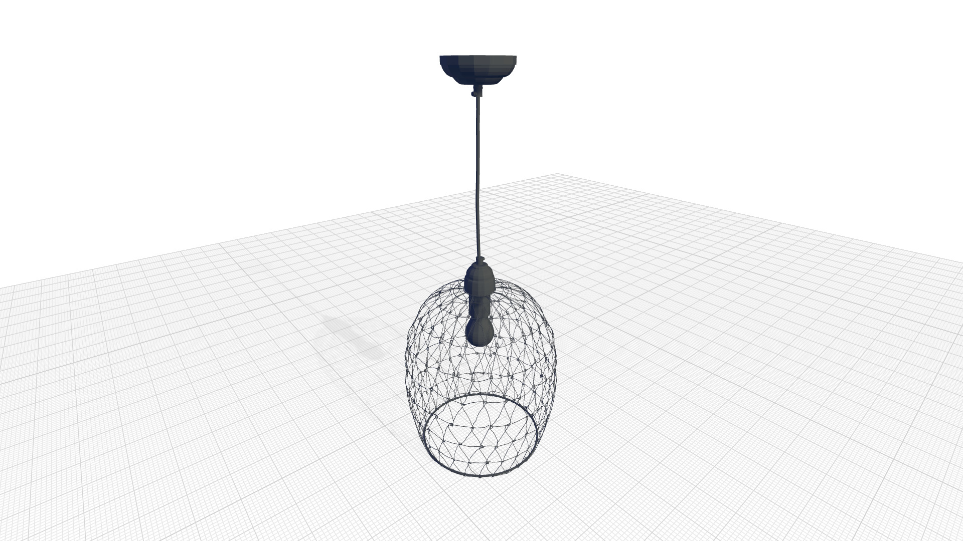 Roy Light Single Geometric Pendant 3D model_3