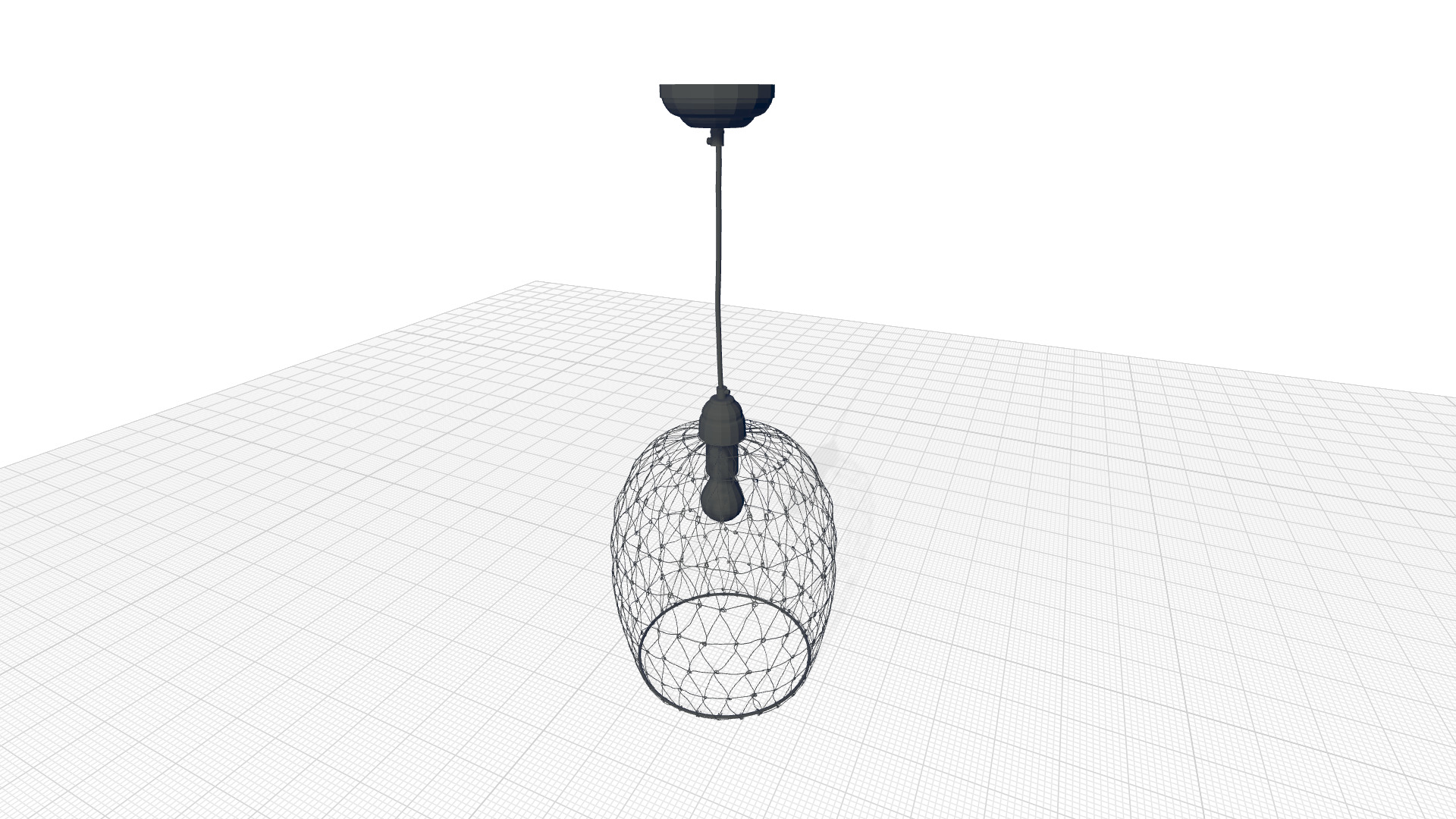 Roy Light Single Geometric Pendant 3D model_2