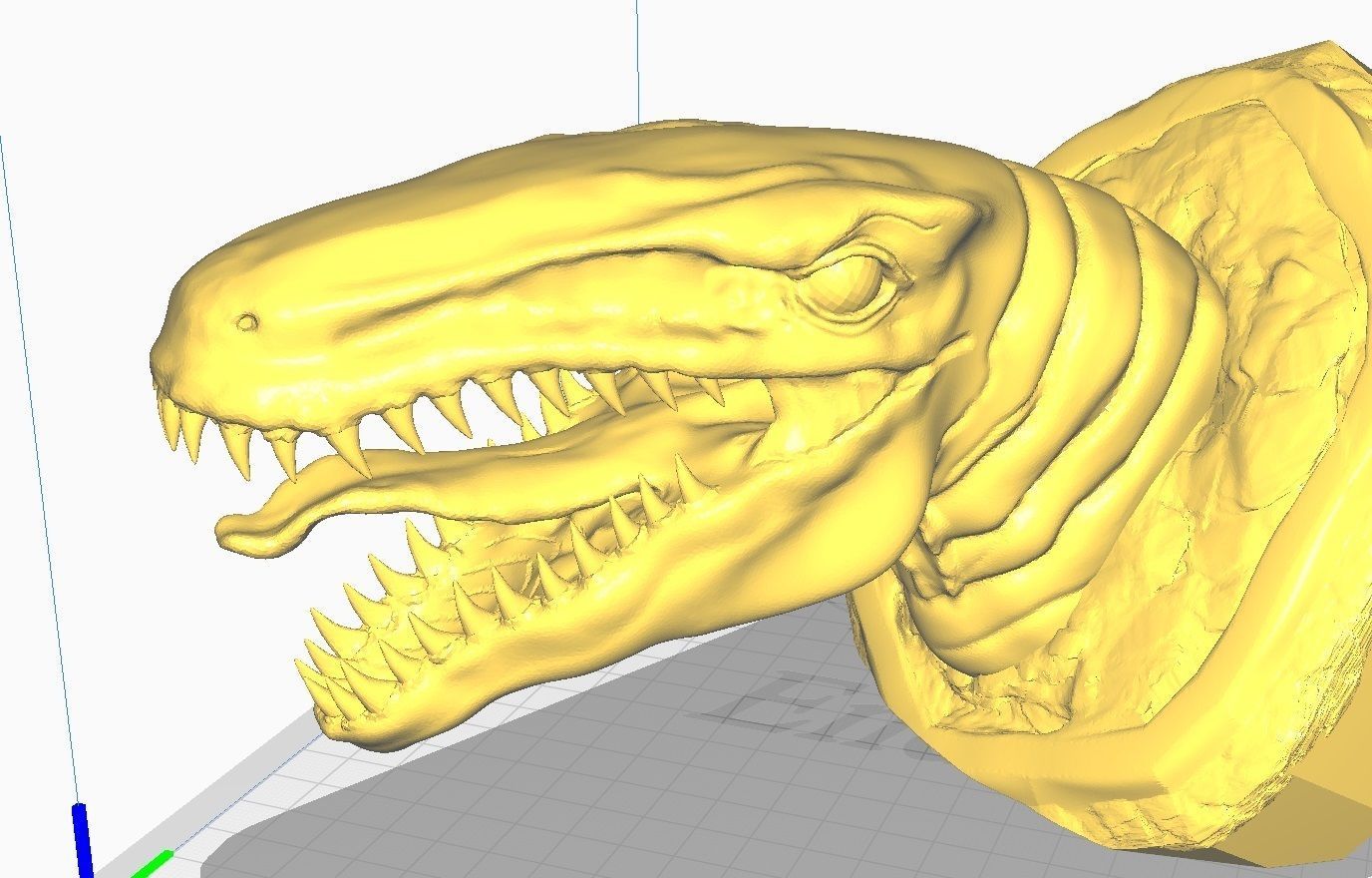 monster head stl obj 3D print model_4