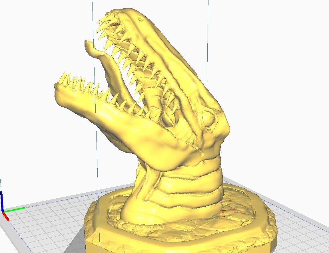 monster head stl obj 3D print model_6