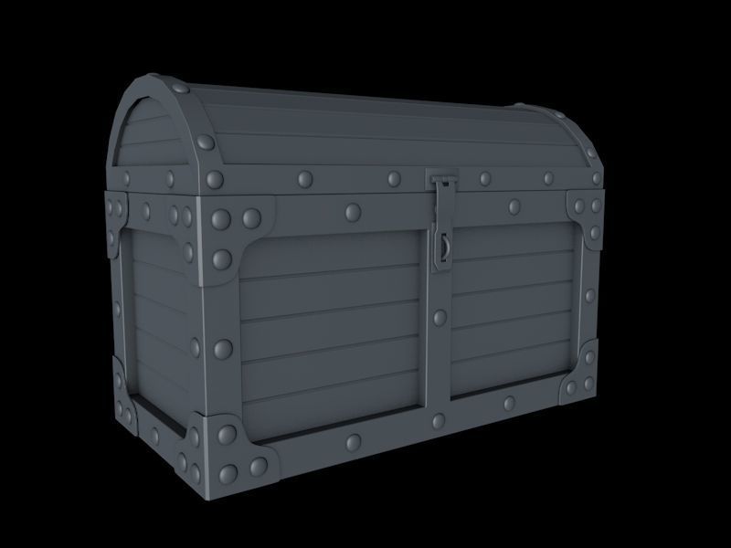 Sandiqcha pirate chest 3D model_6