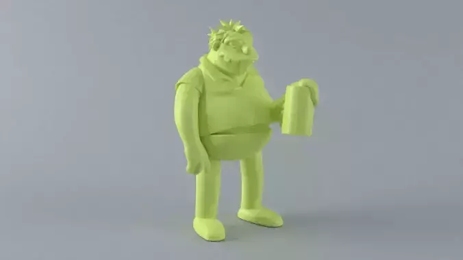 Barnie simpsons figure 3D print model