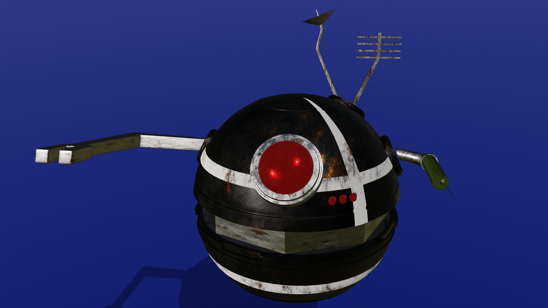 torture drone or droid star wars theme Low-poly 3D model_7