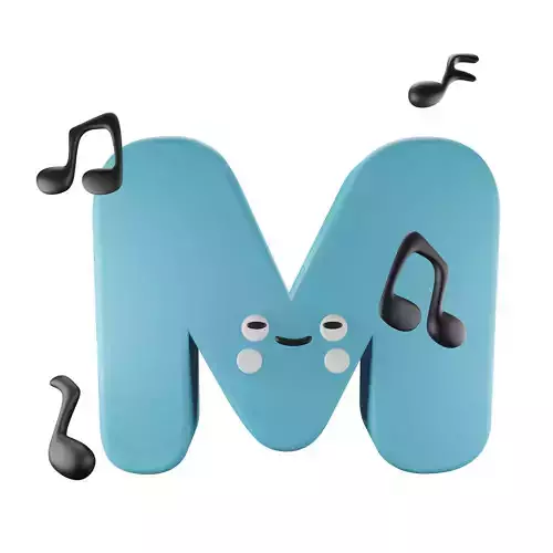 Character M Alphabet