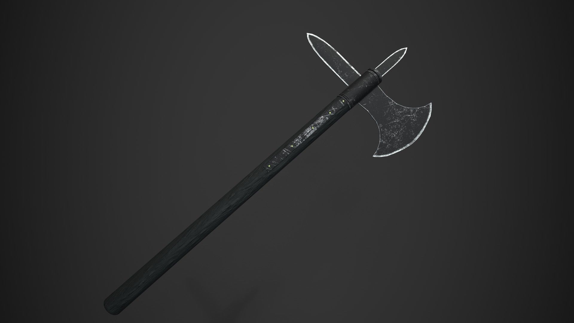 Medieval Axe V4 3D model_1