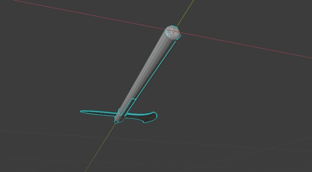 Medieval Axe V4 3D model_14