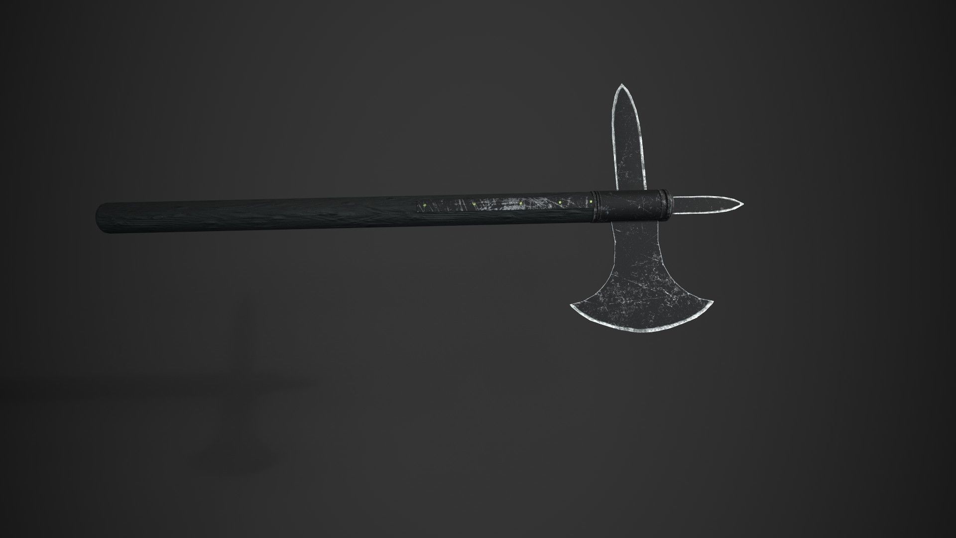 Medieval Axe V4 3D model_2