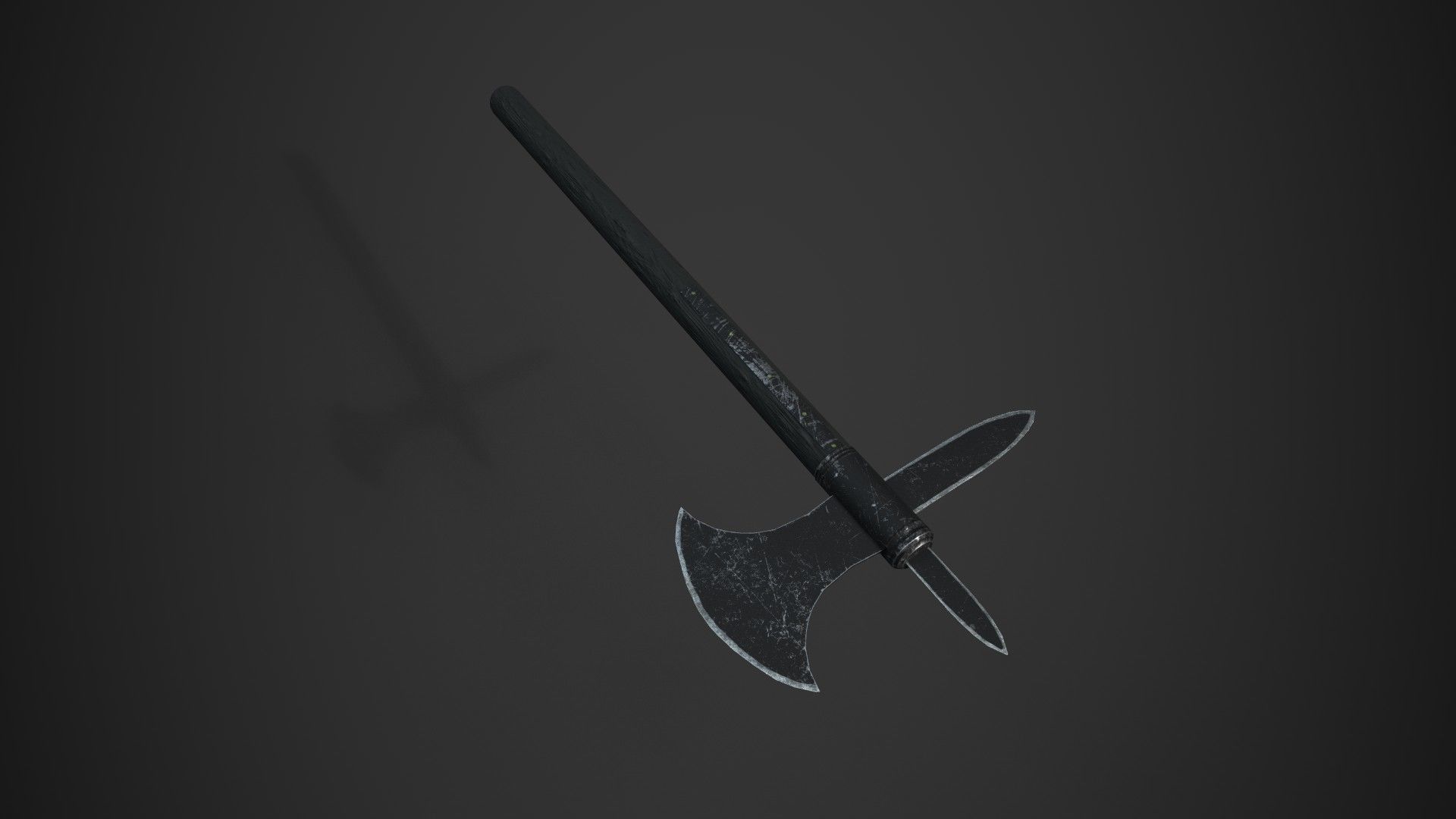 Medieval Axe V4 3D model_3