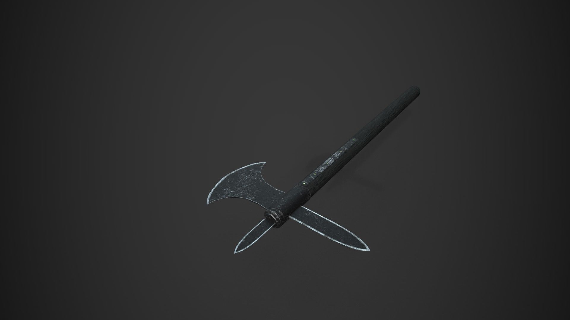 Medieval Axe V4 3D model_4
