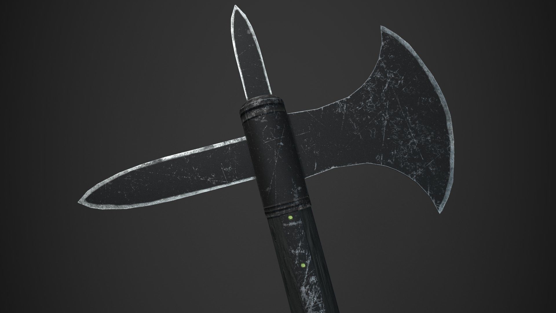 Medieval Axe V4 3D model_7
