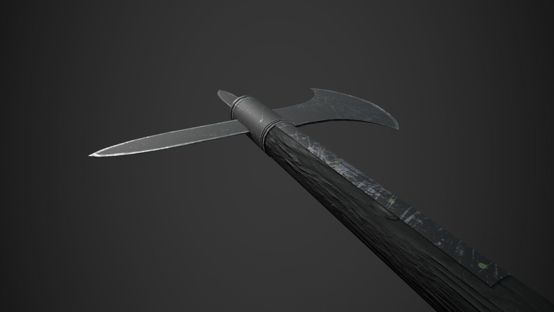 Medieval Axe V4 3D model_6