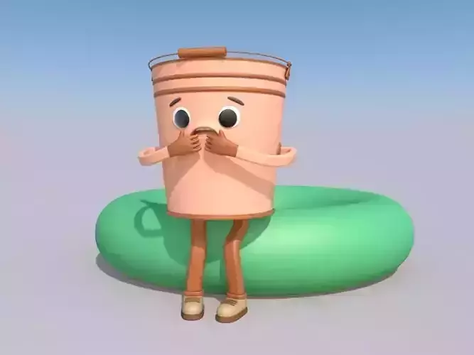 Chelakjon cartoon character on pool float