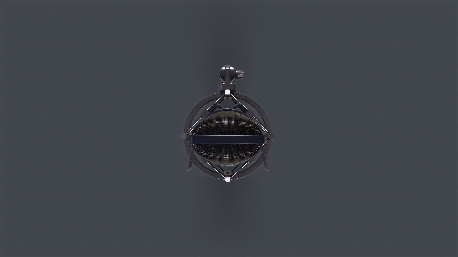 Studio Microphone Low-poly 3D model_7