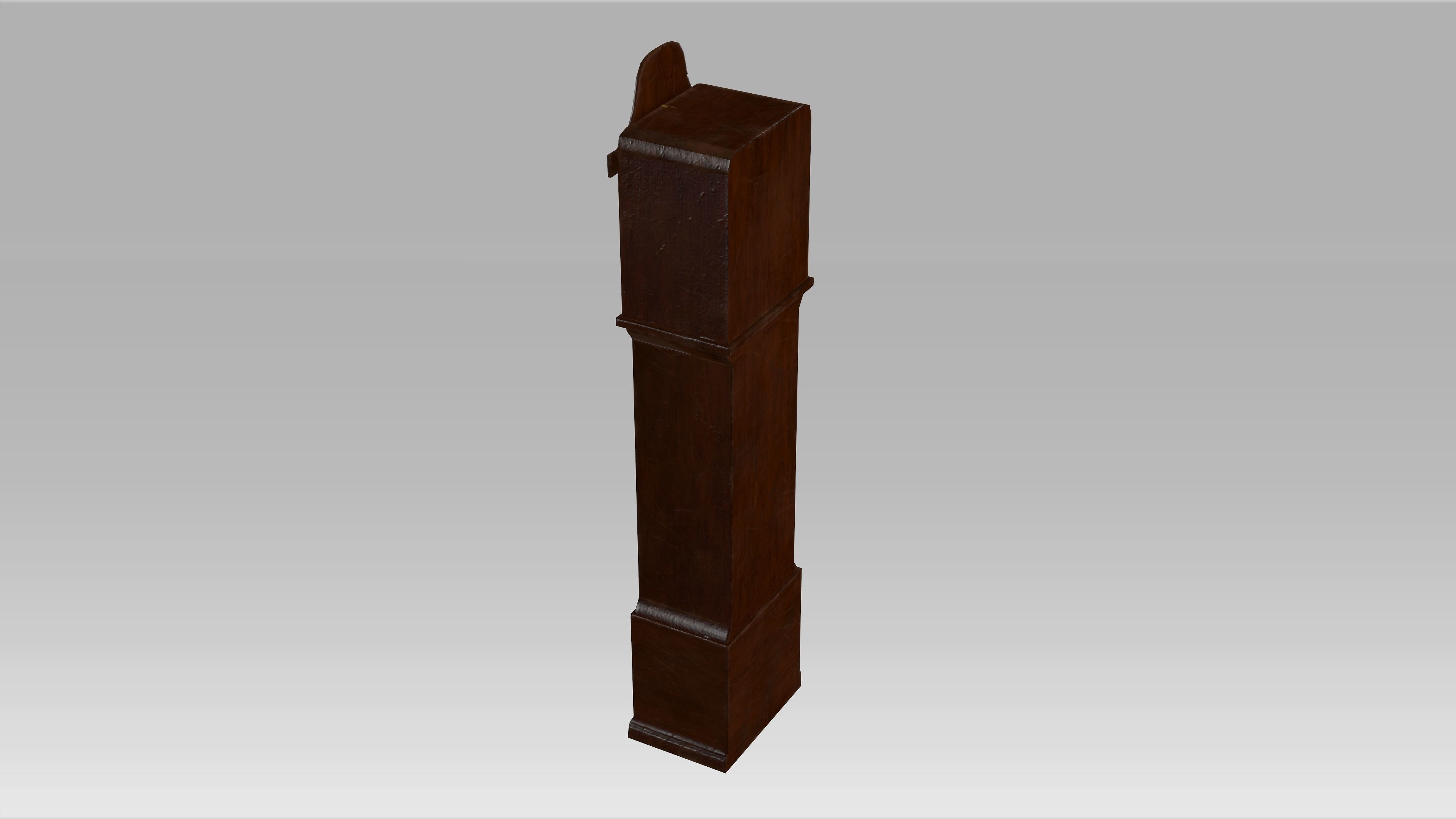 Old Clock Low-poly 3D model_12