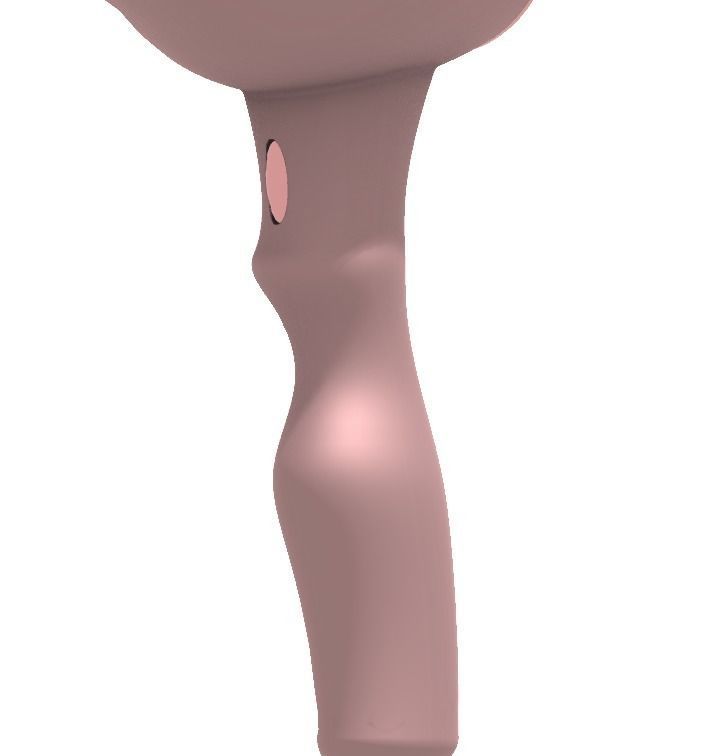 Hair Dryer 3D model_4