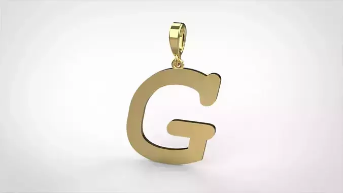 pendant alphabet courier G medium