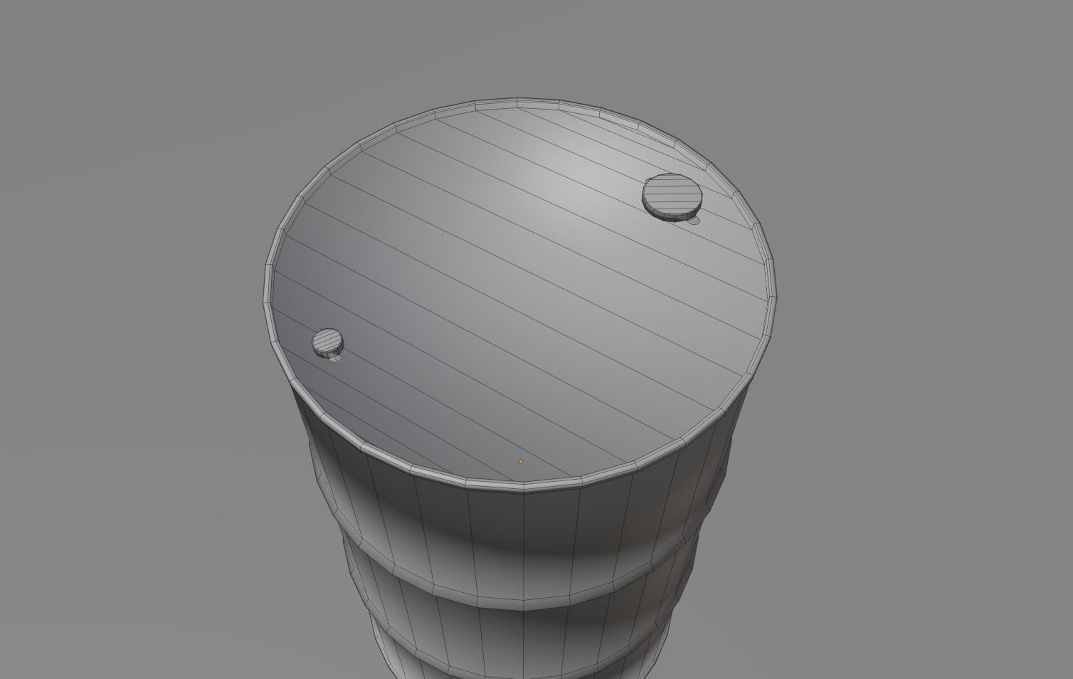 Assorted Rusted Drum Barrel - 3D Model Low-poly 3D model_7