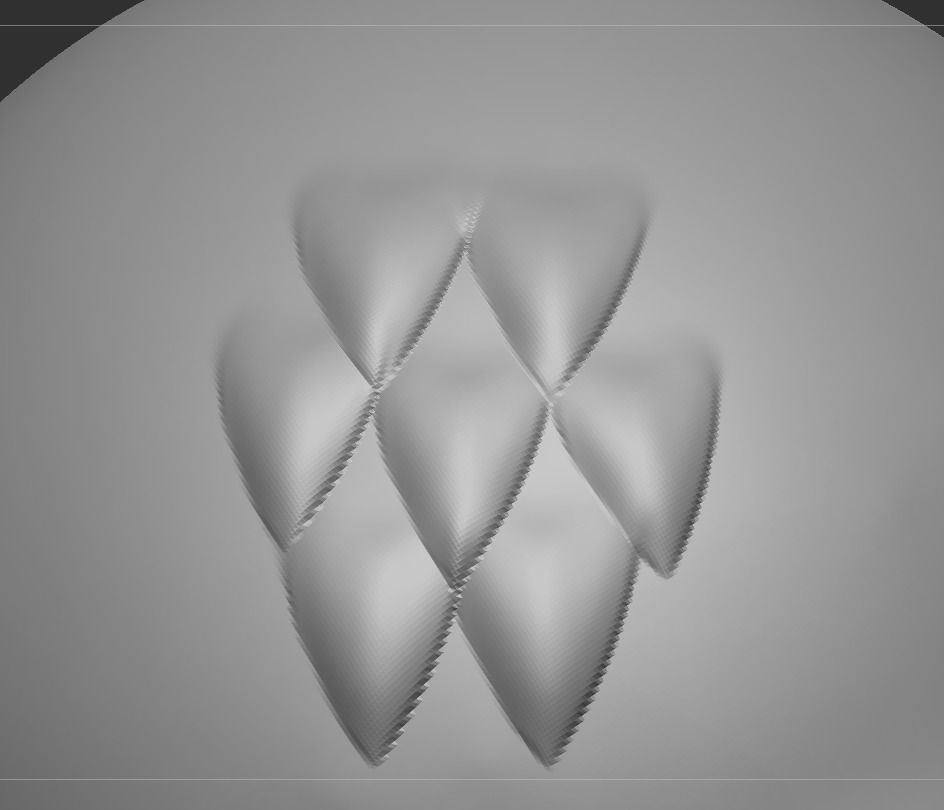 Cartoon hair  ZB brush grayscale image alpha  PS file 3D model_3