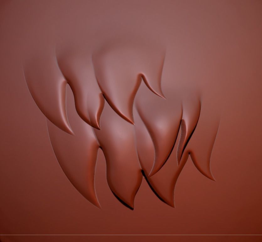 Cartoon hair  ZB brush grayscale image alpha  PS file 3D model_12