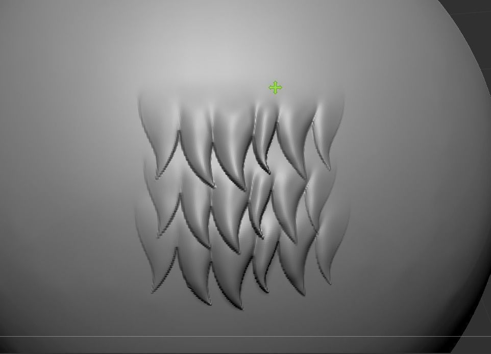 Cartoon hair  ZB brush grayscale image alpha  PS file 3D model_4