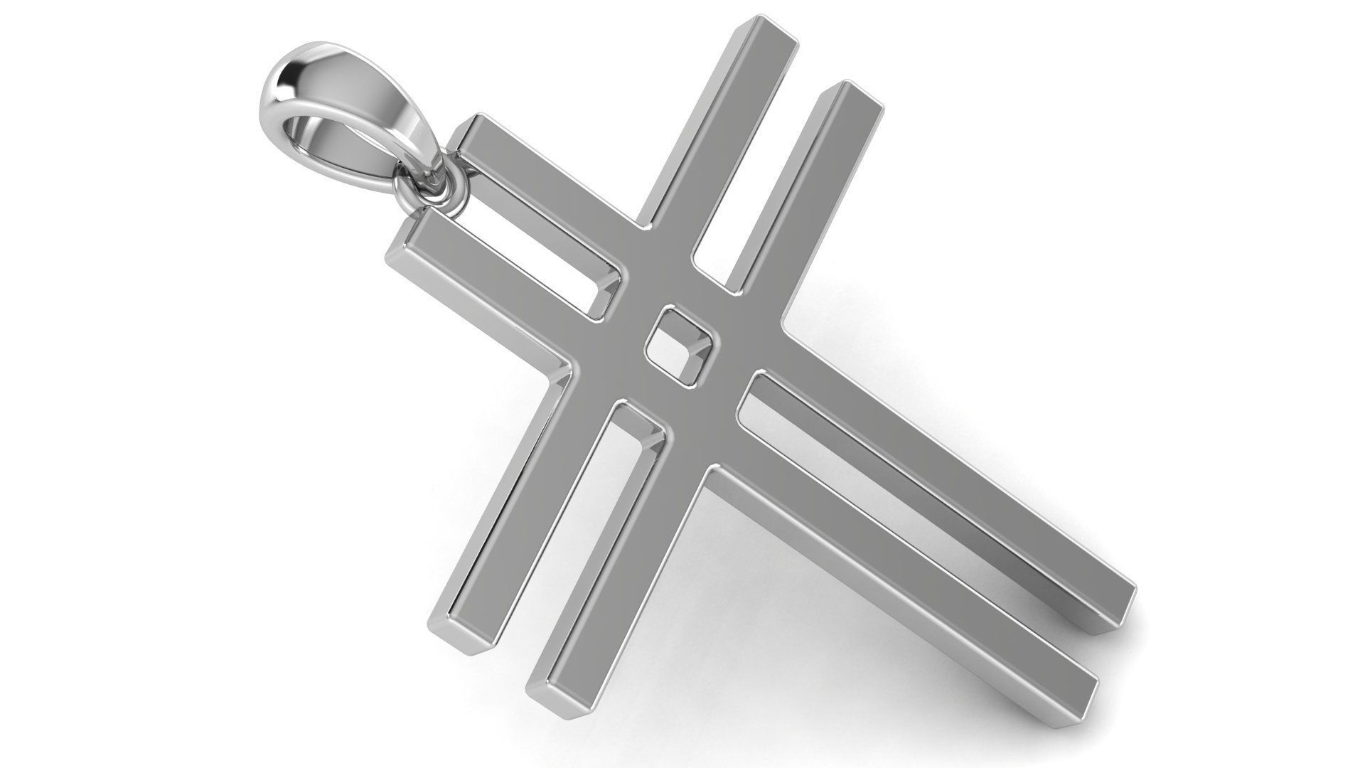 CROSS PENDANT CR27 3D print model_1